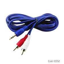 Cable 3.5 a RCA 2x1 3 Metros - CompuSystem