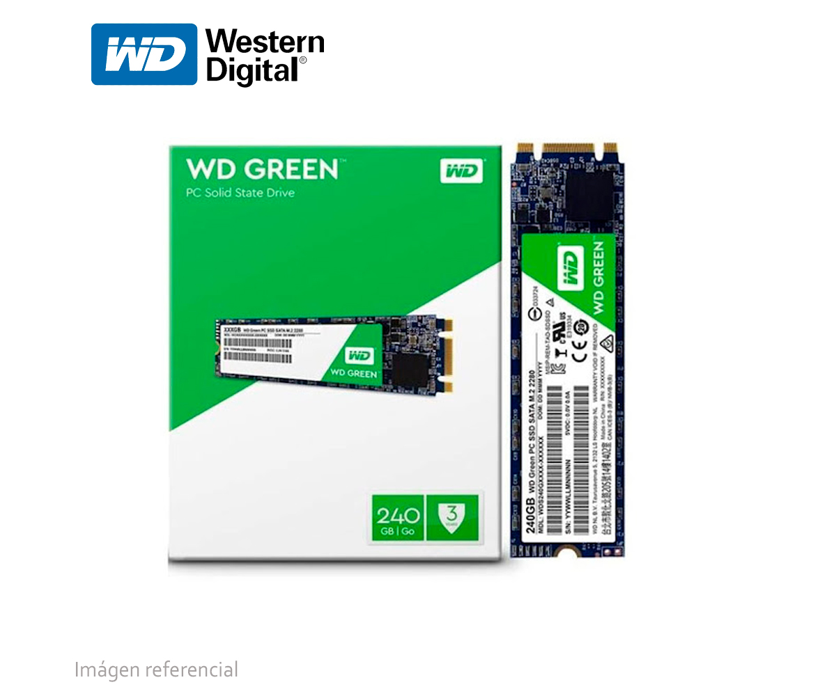 Disco SSD M.2 SATA3 240GB Western Digital Green -