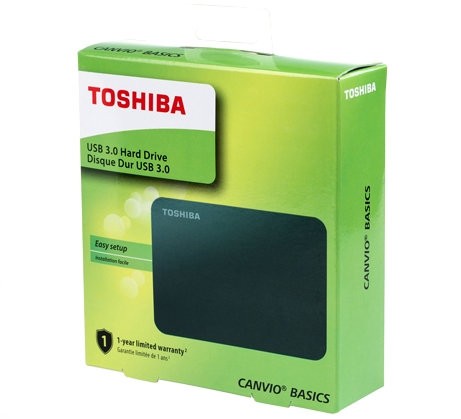 Disco externo Toshiba Canvio Basics 2.5 Pulgadas USB - CompuSystem