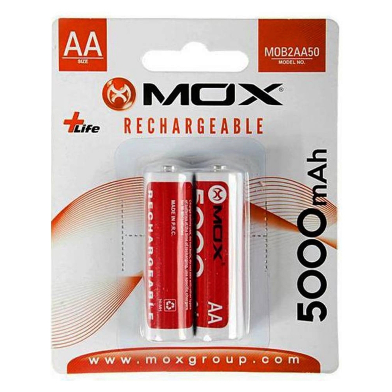 Pila recargable AA Mox X2 5000MAH - CompuSystem