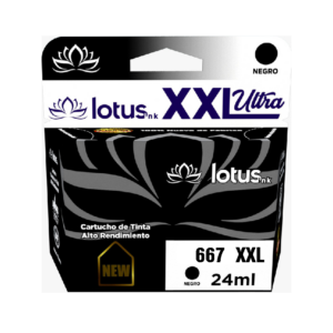 Cartucho de tinta Lotus Ink 667 XXL Ultra negro