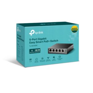 Hub Switch TP-Link TL-SG105PE Easy Smart Gigabit de 5 puertos con PoE + de 4 puertos