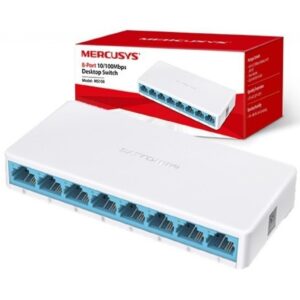 Hub Switch Mercusys MS108 de 8 puertos 10/100Mbps
